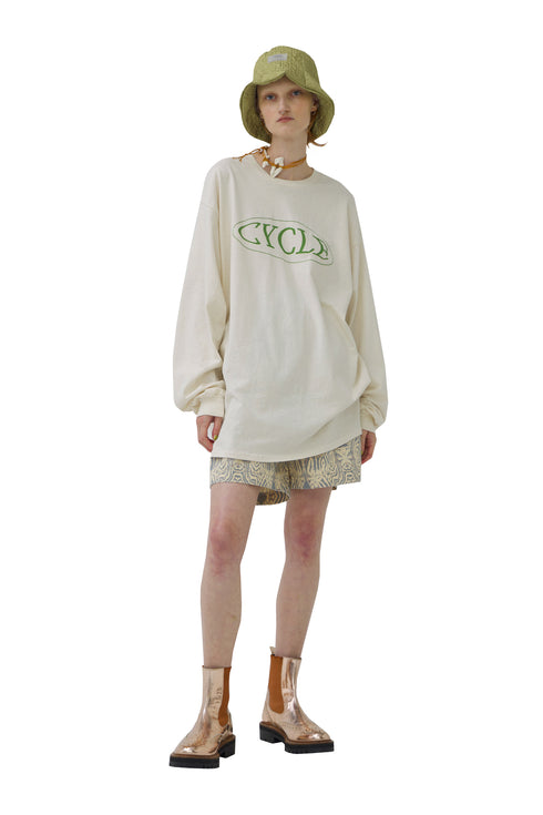 【RESTOCK】CYCLE 23SS LOGO LONG SLEEVE TEE -IVORY-